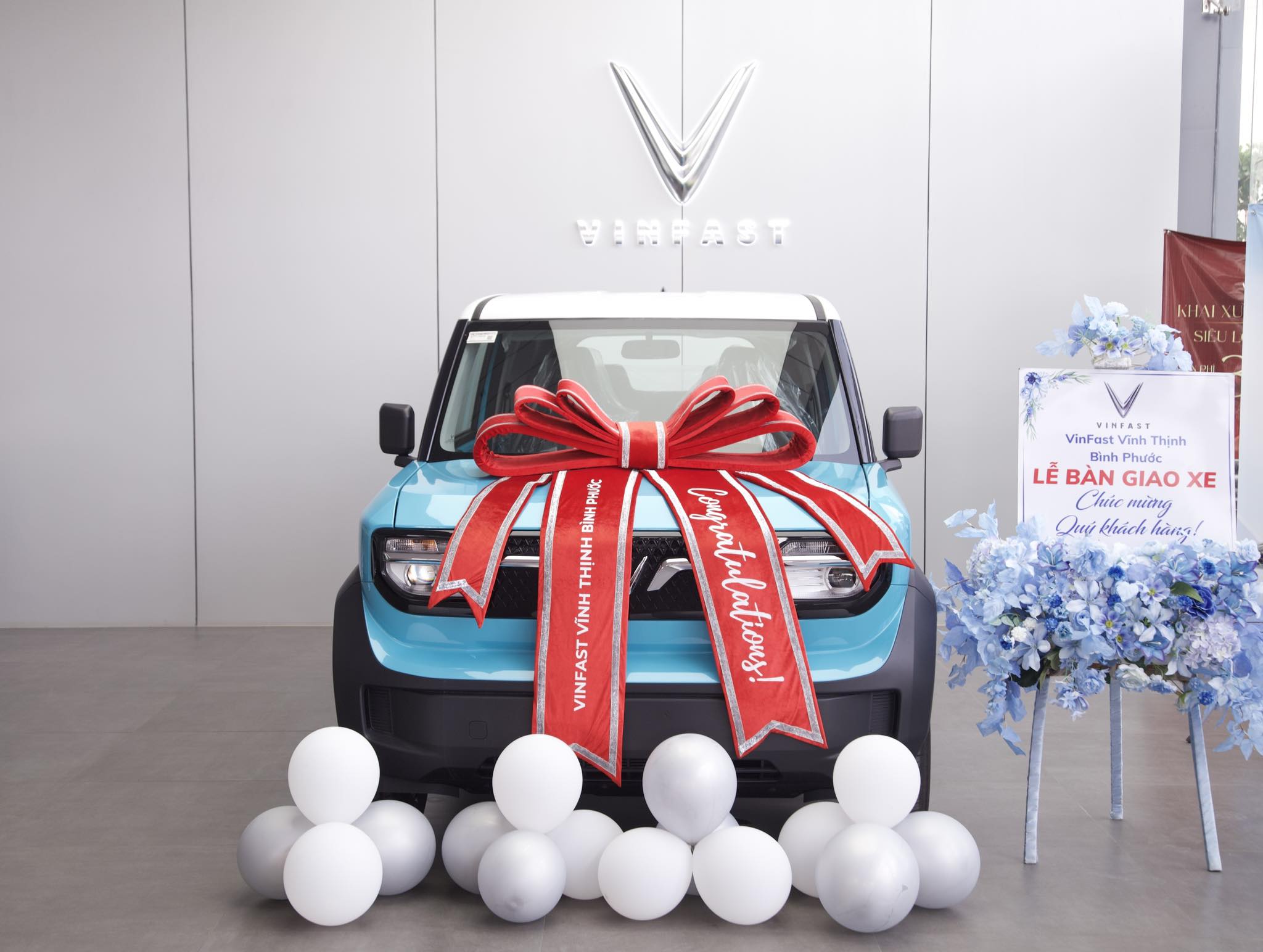 Hình ảnh bàn giao xe vinfast vf3 tại VinFast Vĩnh Thịnh Bình Phước