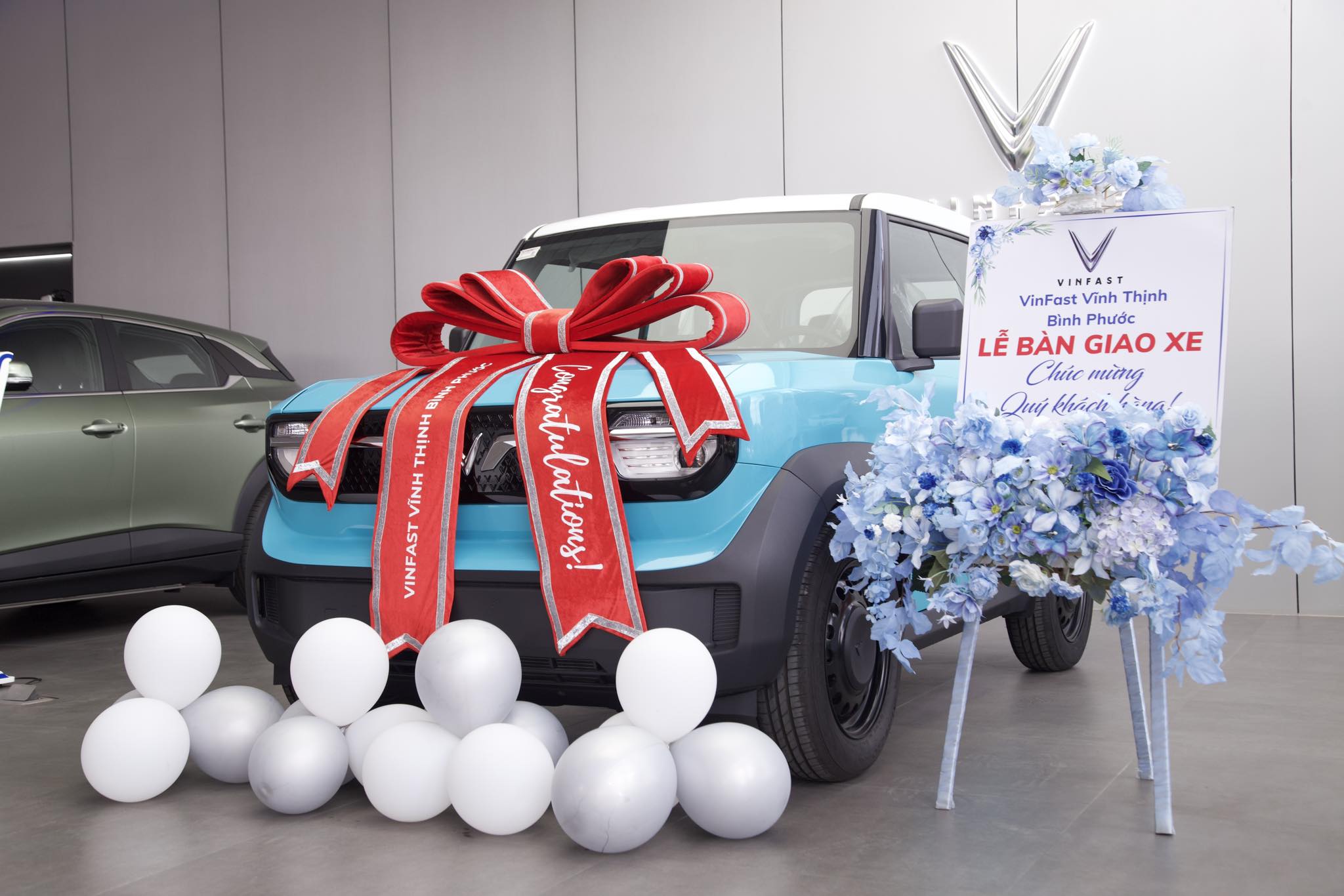 Hình ảnh bàn giao xe vinfast vf3 tại VinFast Vĩnh Thịnh Bình Phước